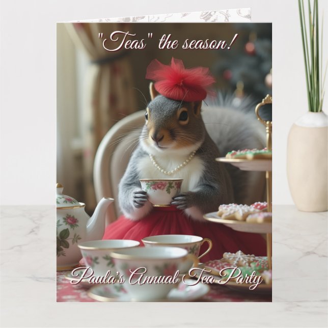 "Teas" la Invitación de la Temporada (Anverso)