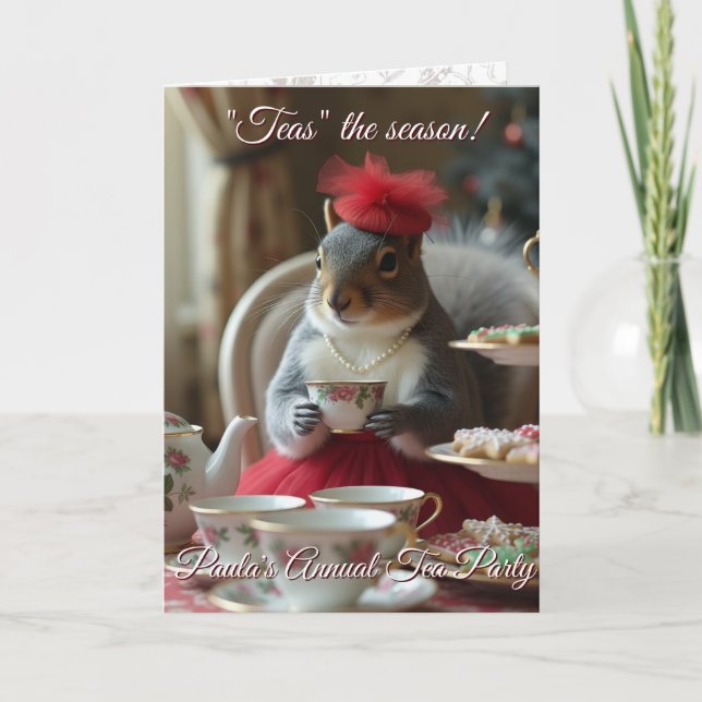"Teas" la Invitación de la Temporada (Anverso)