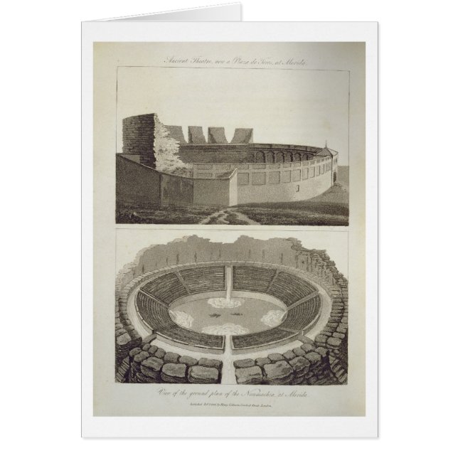 Teatro antiguo, ahora Plaza de Toros, y una vista (Frente)