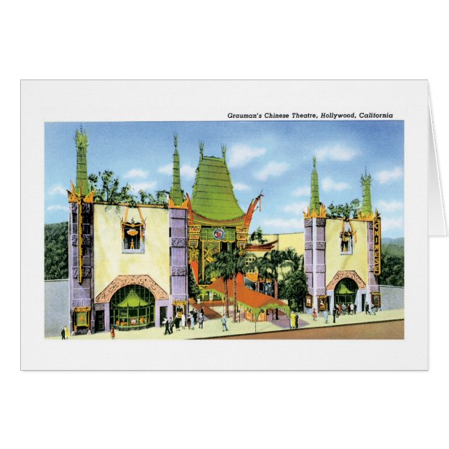 Teatro chino de Grauman, Hollywood, Ca (Anverso (Horizontal))