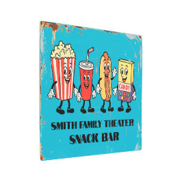 Teatro de cine retro Snack Bar arte mural Metaliza