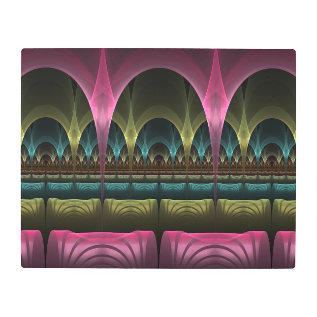 Teatro de fantasía, arte abstracto colorido fracta (Anverso)