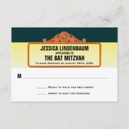Teatro Marquee Bar Bat Mitzvah Respuesta RSVP