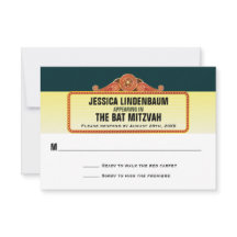 Teatro Marquee Bar Bat Mitzvah Respuesta RSVP