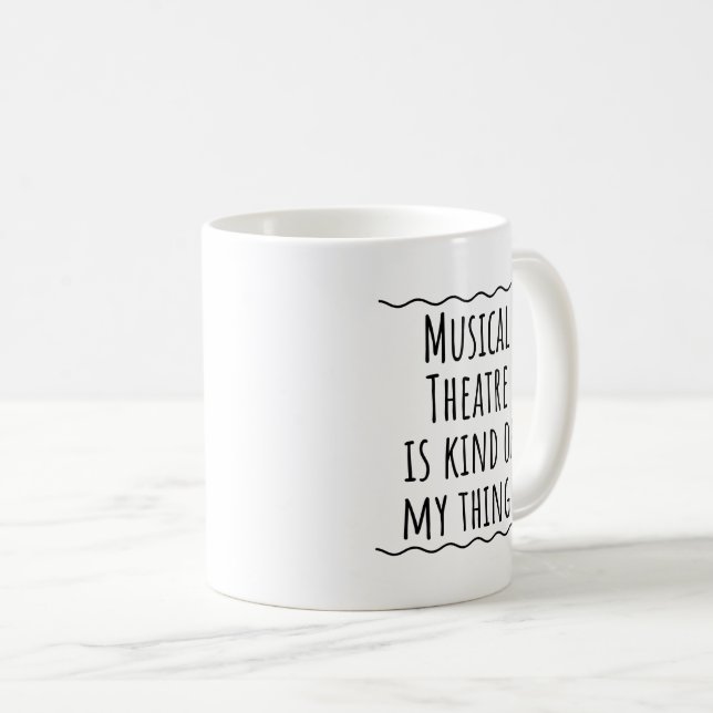 Teatro musical Regalo Copa de Café Mug (Anverso derecho)