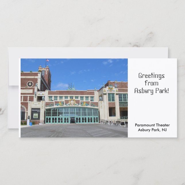 Teatro Paramount / Teatro Asbury Park NJ (Anverso)