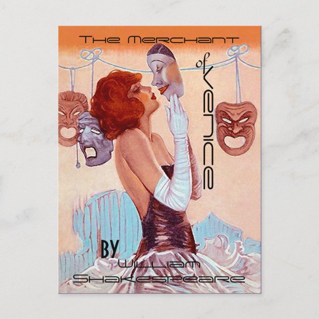 Teatro-Poster de vintage postales Shakespeare (Anverso)