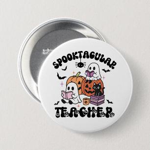 Teatro Spooktacular Fantasma botón Halloween