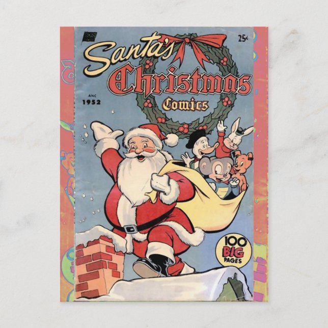Tebeos 1952 del navidad de Santa (Anverso)