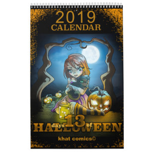 Tebeos de Khat 13 días de calendario de Halloween