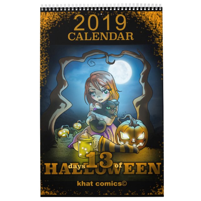 Tebeos de Khat 13 días de calendario de Halloween (Tapa)