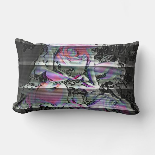 Techno Bouquet  Almohada Lumbar (Anverso)