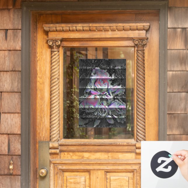 Techno Bouquet  Vinilo para Ventana (Puerta de casa)