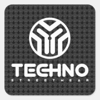 Techno Streetwear - Logo - Pegatinas