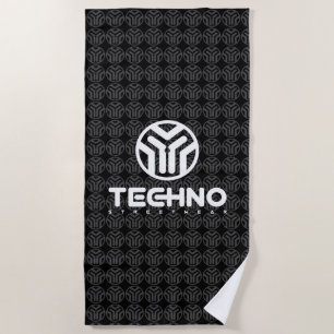 Techno Streetwear - logotipo - toalla de playa