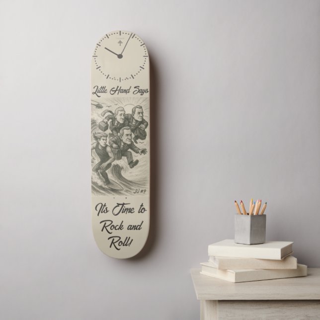 TechNoir Limited Skateboard Deck "Rock & Roll" (Arte de la pared)