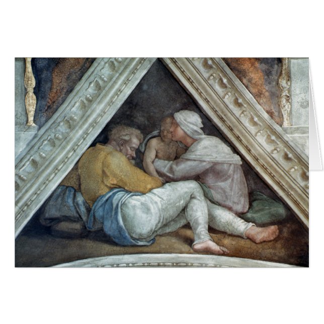 Techo de la capilla de Sistine: Los antepasados de (Anverso (Horizontal))