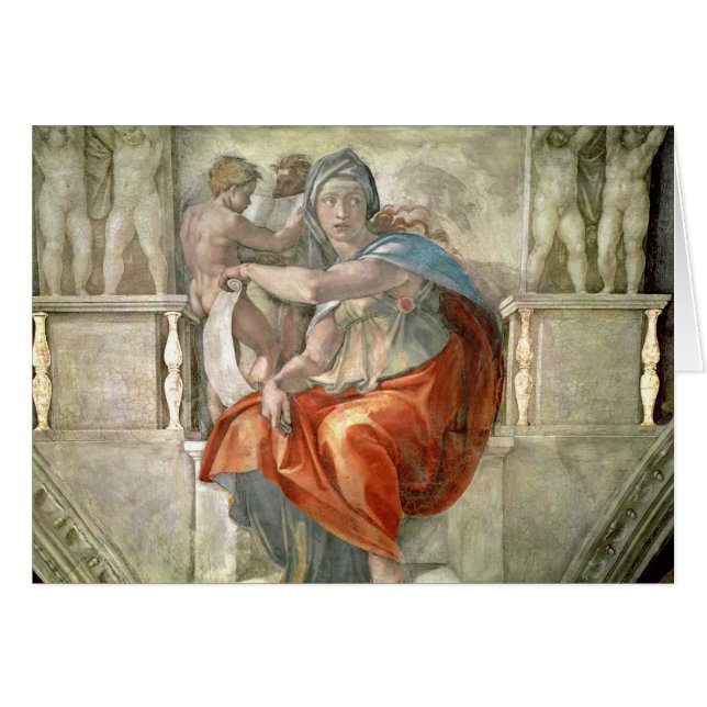 Techo de la capilla de Sistine: Sibila délfica (Anverso (Horizontal))
