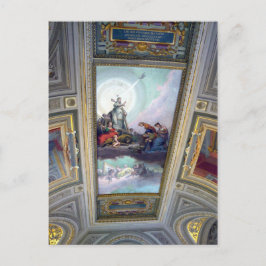 Techo del Museo del Vaticano en Roma, postal de It
