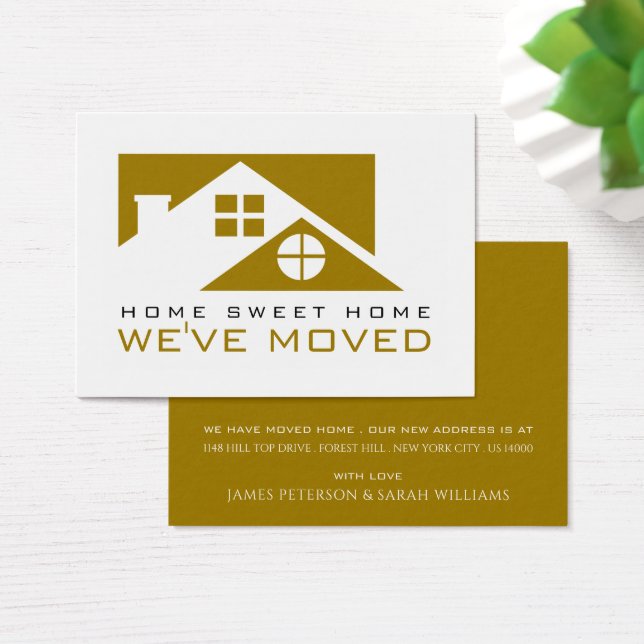 Techo dorado, cambio de tarjeta de dirección (Escritorio)