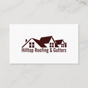 Techo, Gutters, Tarjeta de Negocios de Construcció