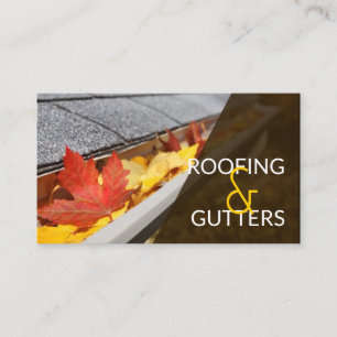 Techo, Gutters, tarjeta de visita de construcción