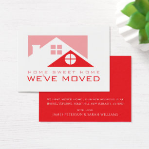 Techo rojo, cambio de tarjeta de dirección