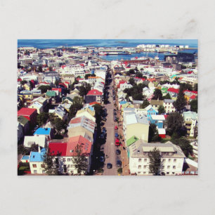 "Techos de Reyk" - Reykjavik, postal de Islandia