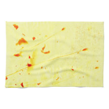 Techos secos de amapola toalla de cocina de huella