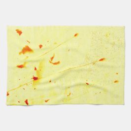 Techos secos de amapola toalla de cocina de huella