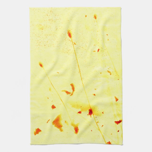 Techos secos de amapola toalla de cocina de huella (Vertical)