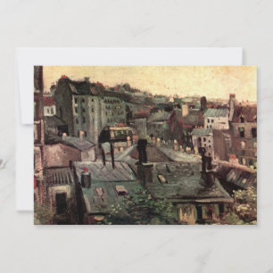 Techos y pilas de casas de Vincent van Gogh