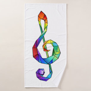 Tecla musical arcoiris tremendo clef