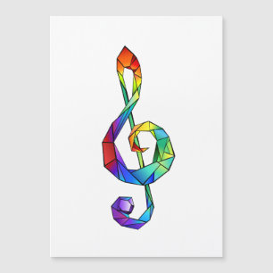 Tecla musical arcoiris tremendo clef