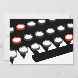 Teclado de máquina de escribir anticuada para nego