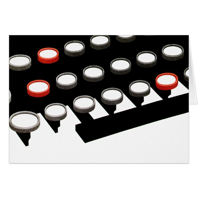 Teclado de máquina de escribir antiguo de moda par (Anverso (Horizontal))