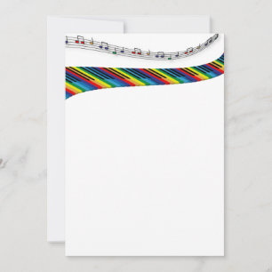 Teclado de piano colorido