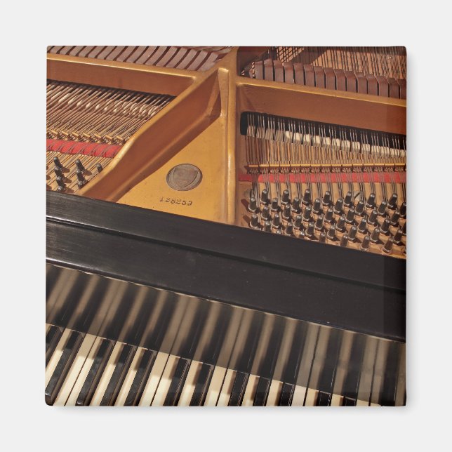 Teclado de piano e imán de pines (Frente)