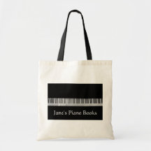 Teclado de piano elegante Bolsa de libro de música