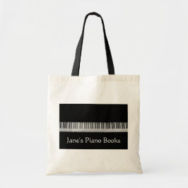 Teclado de piano elegante Bolsa de libro de música