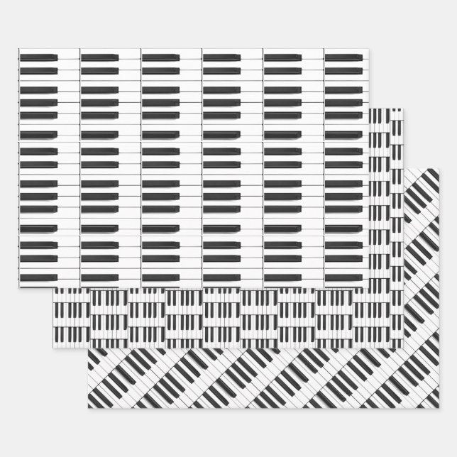 Teclado Piano Diseño musical Juegos de papel de aj (Set)