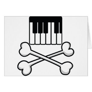 Teclado y bandera pirata