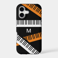Teclas de piano Teclado de música Monograma modern