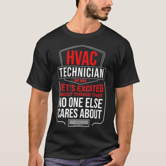 Técnico de Hvac Camisa a uno que se entusiasma por (Anverso)