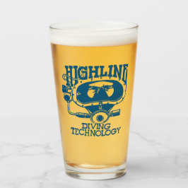 Tecnología de buceo Highline Logo Retro