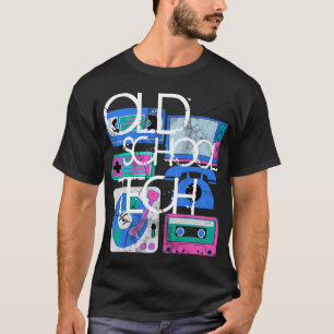 Tecnología de la escuela vieja, camisetas negras