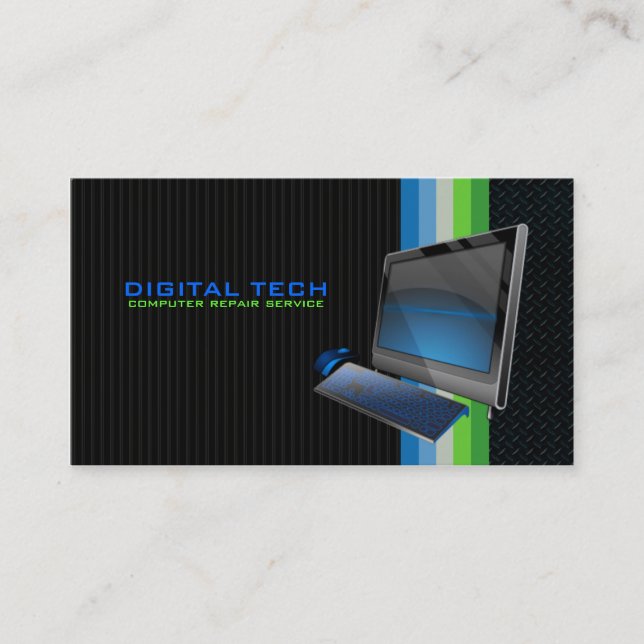 Tecnología digital. PC 2 tarjetas de presentación (Anverso)