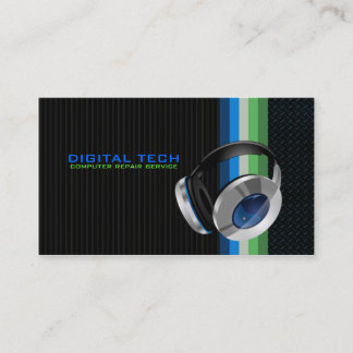 Tecnología digital. Tarjetas de visita para auricu