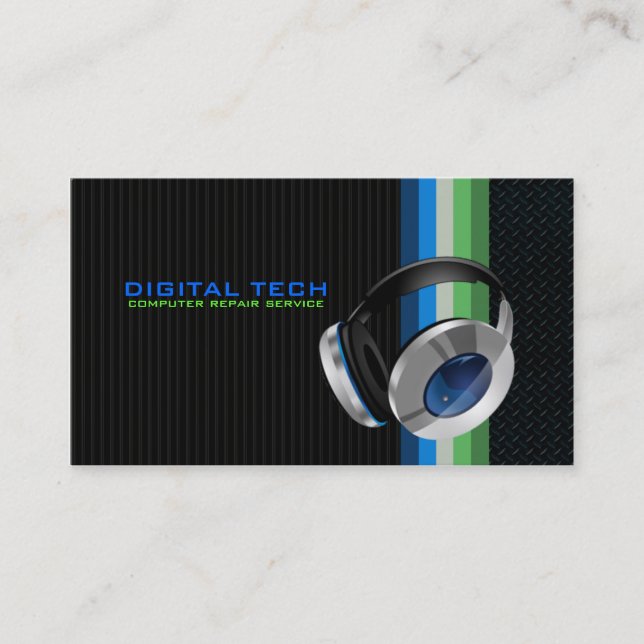 Tecnología digital. Tarjetas de visita para auricu (Anverso)