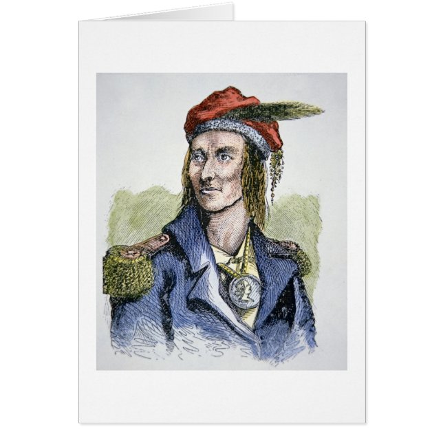 TECUMSEH (1768-1813) (grabado coloreado) (Frente)